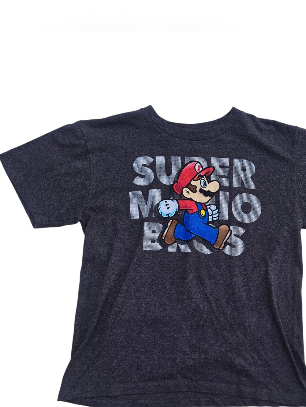 Super Mario Bros. Nintendo grey cotton t-shirt kids unisex size M